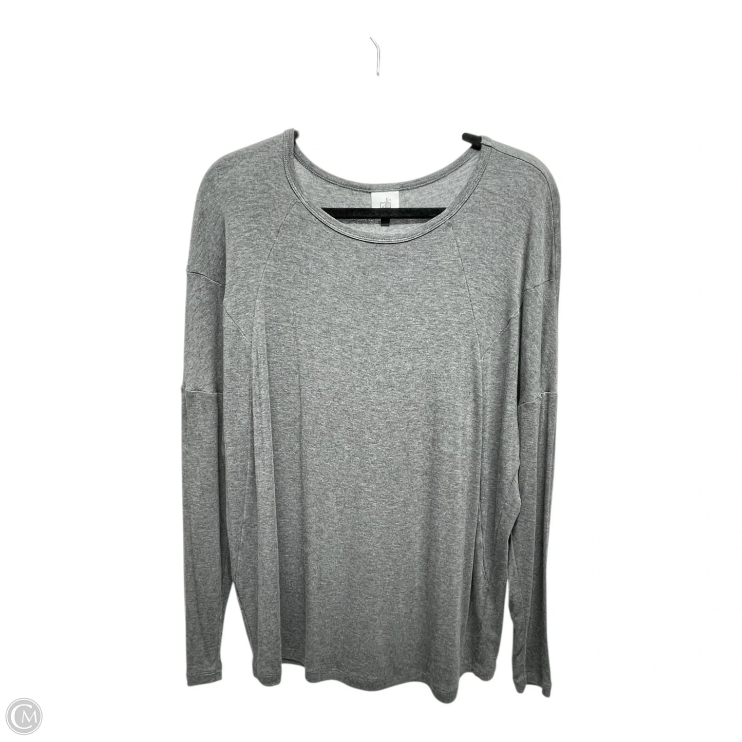 Top Long Sleeve By Cabi In Grey, Size: M