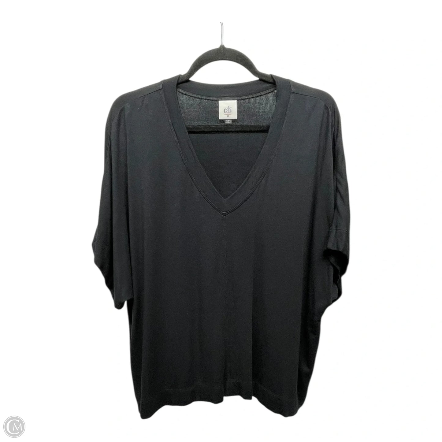 Top Short Sleeve By Cabi In Black, Size: M