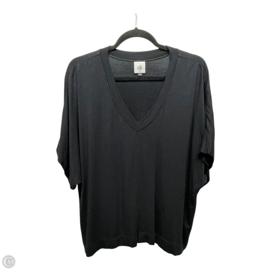 Top Short Sleeve By Cabi In Black, Size: M
