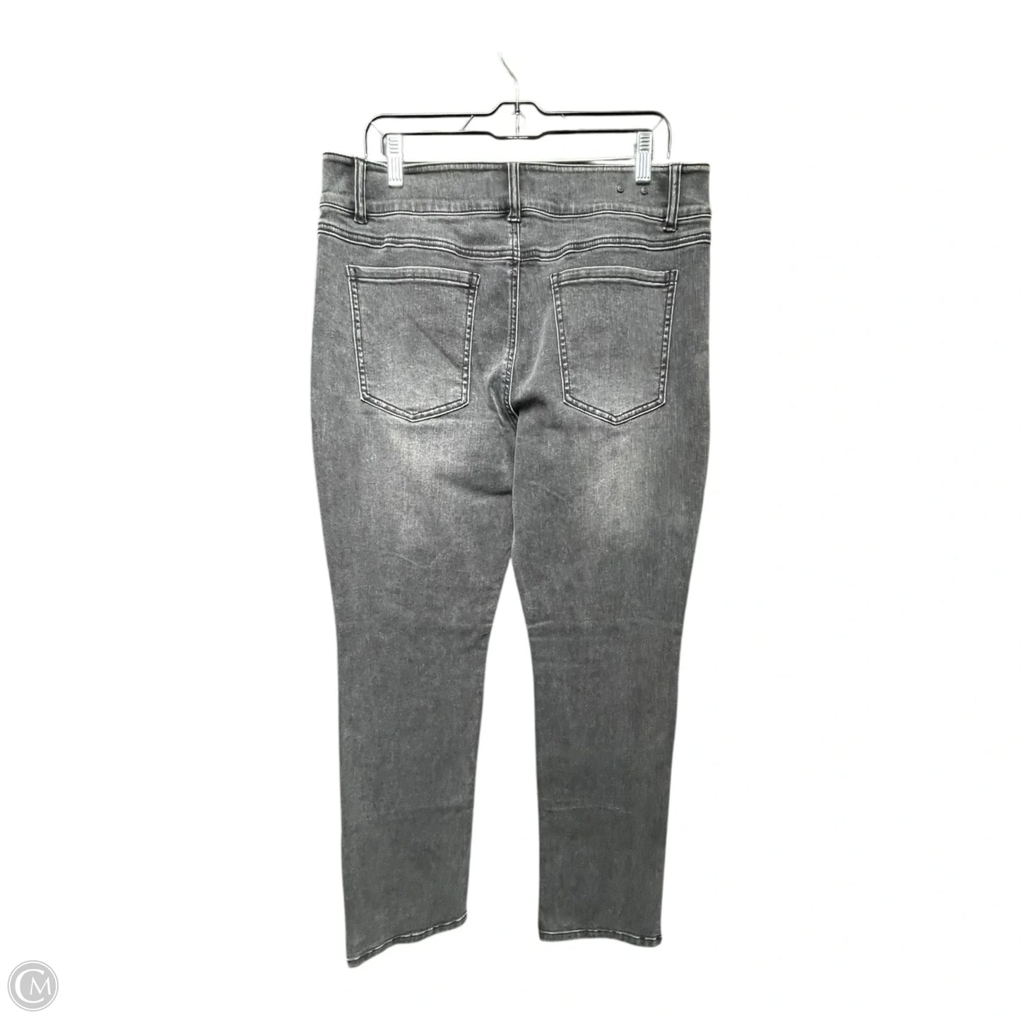 Jeans Straight By Cabi In Grey Denim, Size: 14