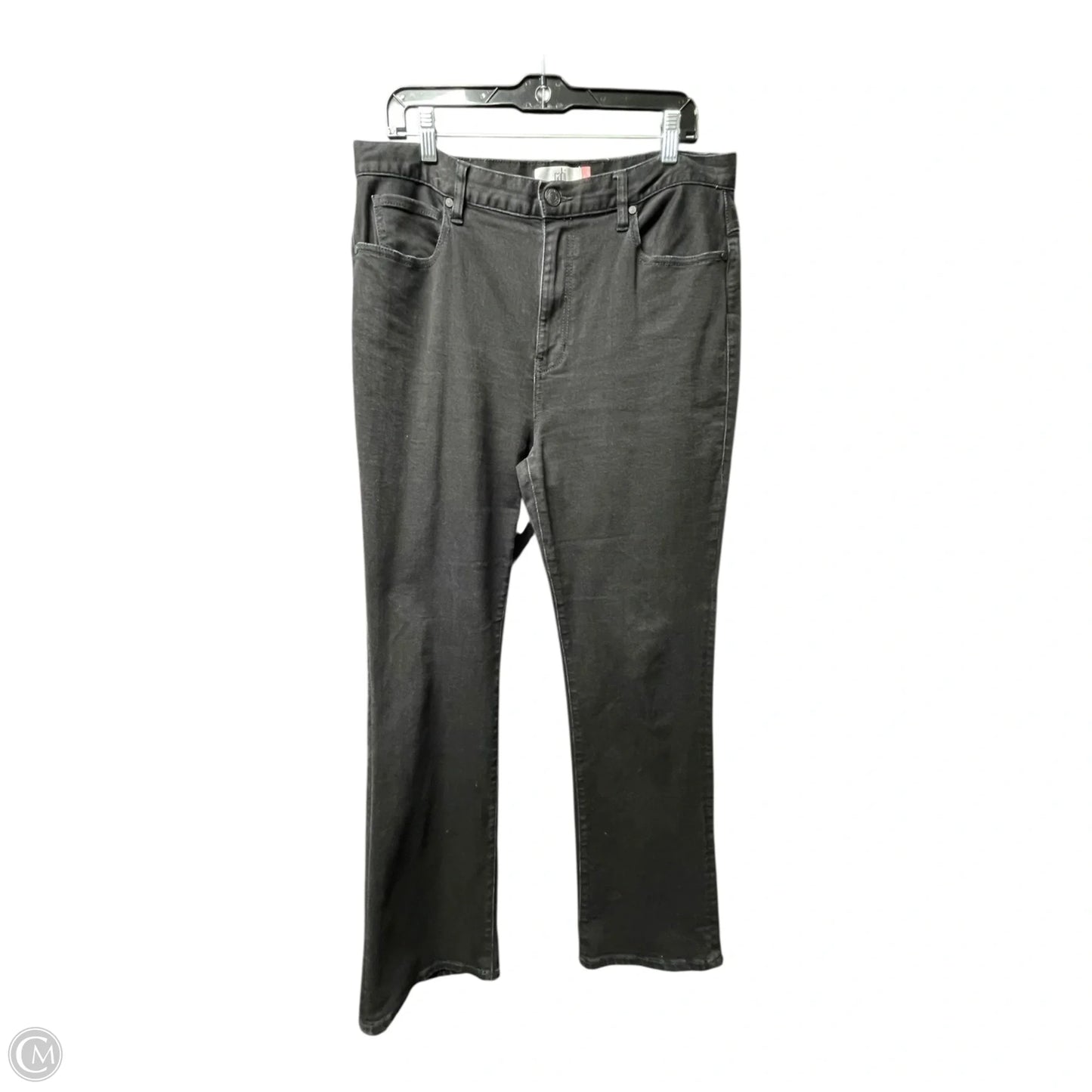 Jeans Boot Cut By Cabi In Black Denim, Size: 12