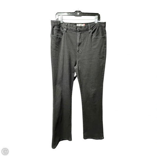 Jeans Boot Cut By Cabi In Black Denim, Size: 12