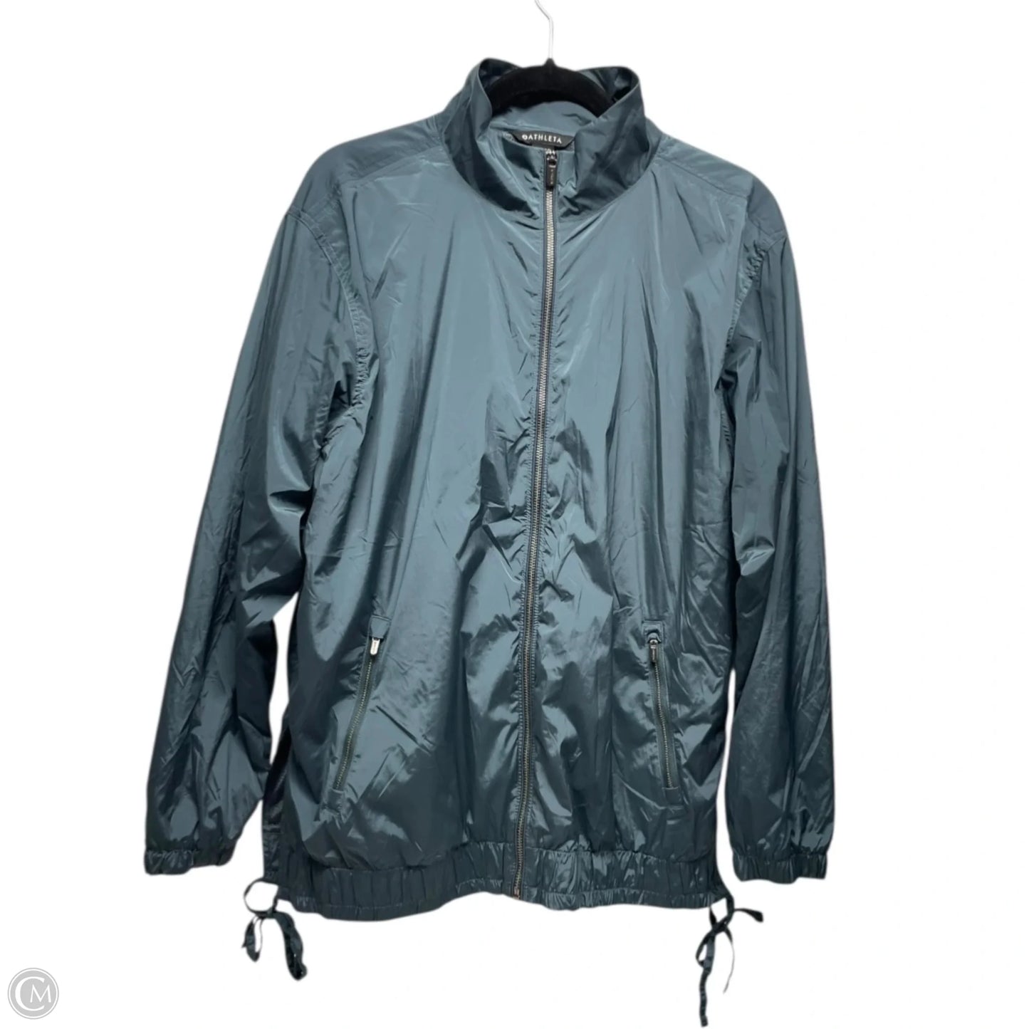 Jacket Windbreaker By Athleta In Teal, Size: M