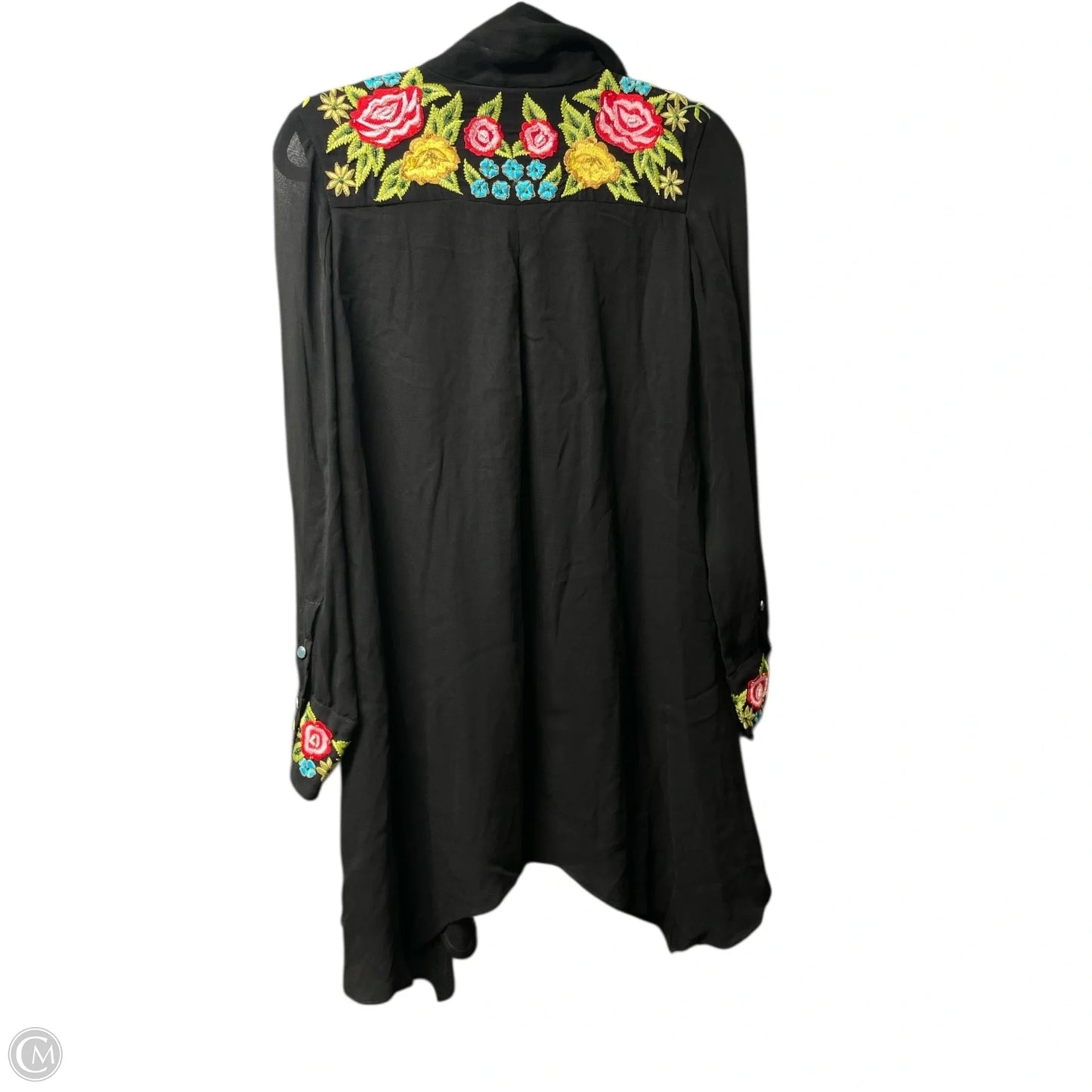 Tunic Long Sleeve By vintage collection -  In Black, Size: S
