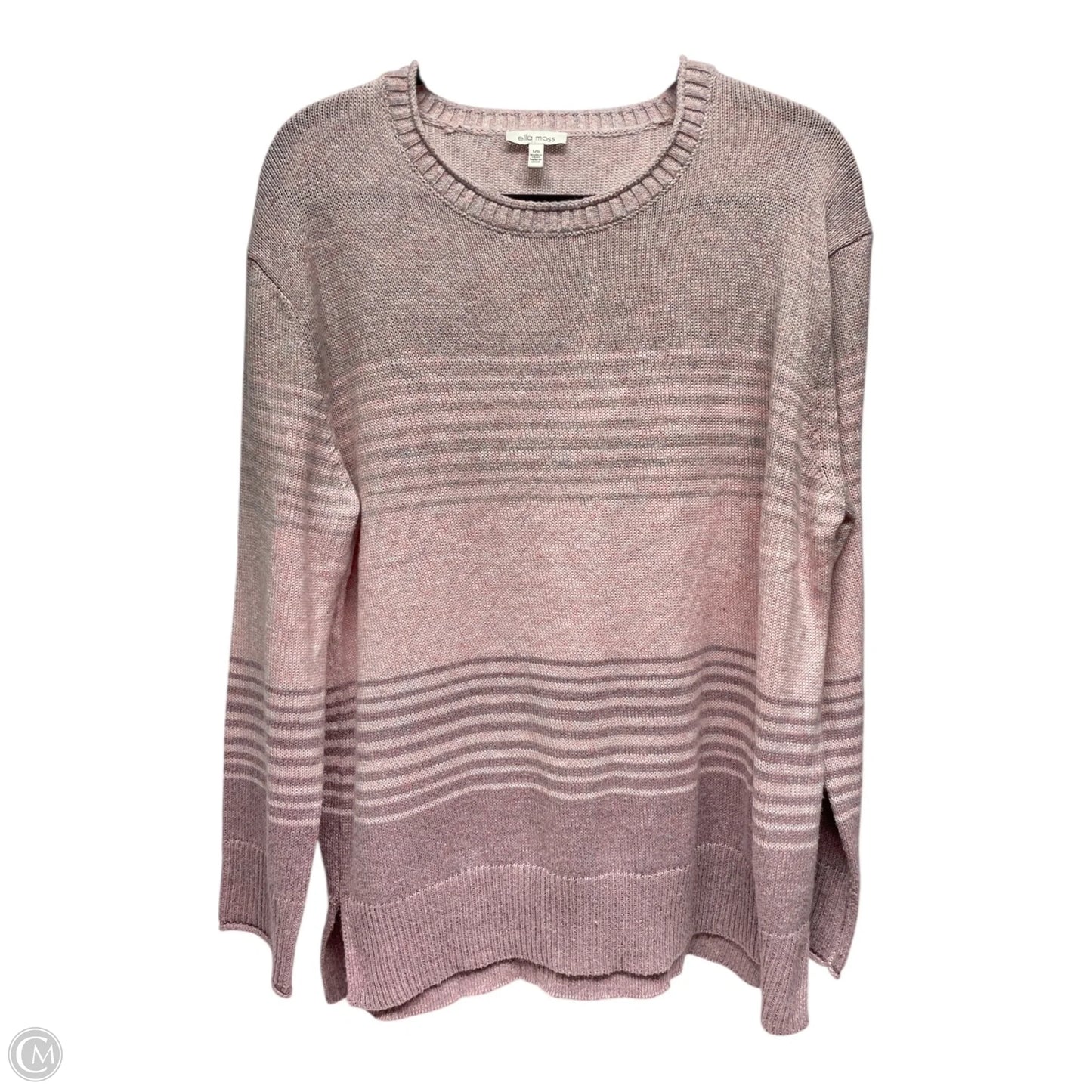Sweater By Ella Moss In Pink, Size: L