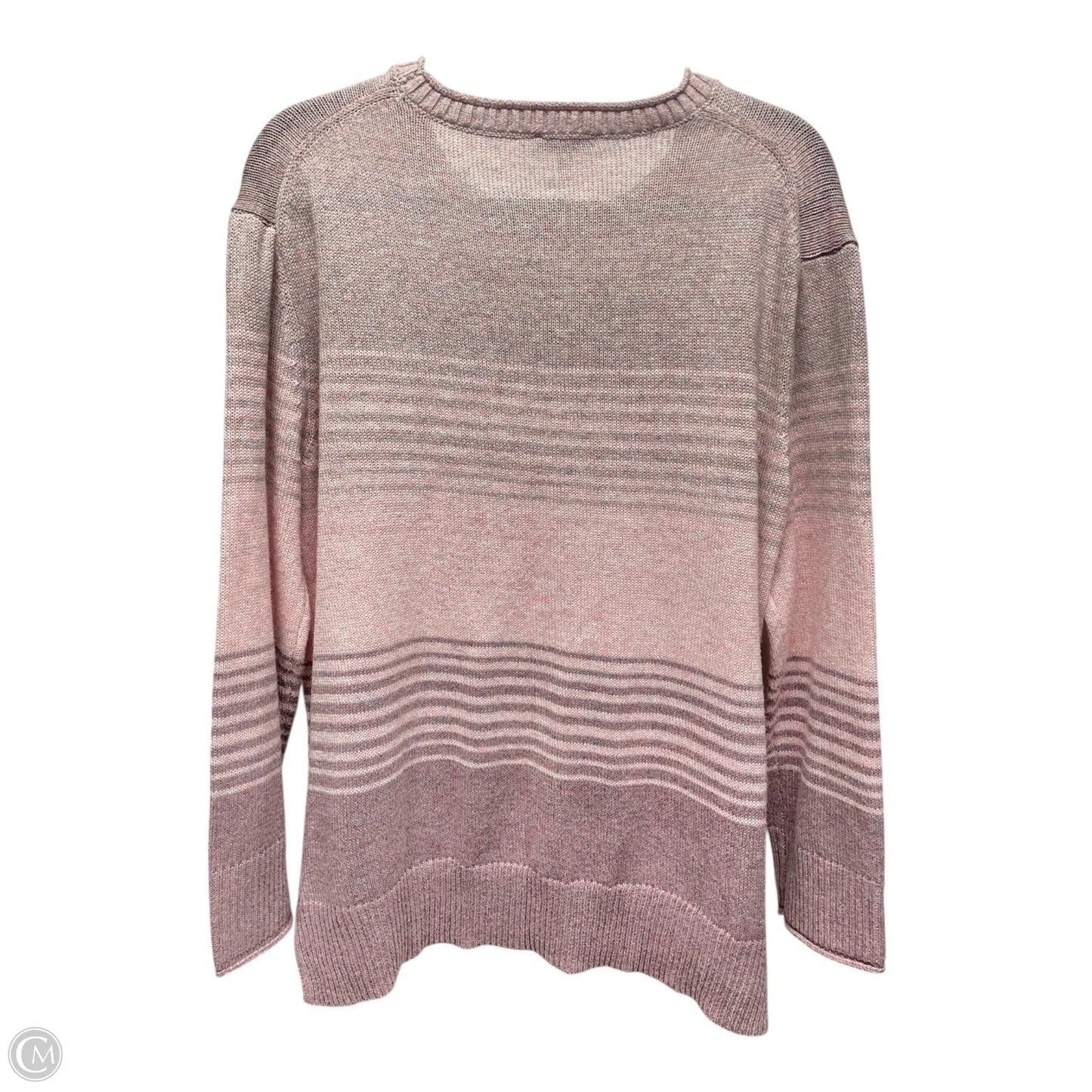 Sweater By Ella Moss In Pink, Size: L