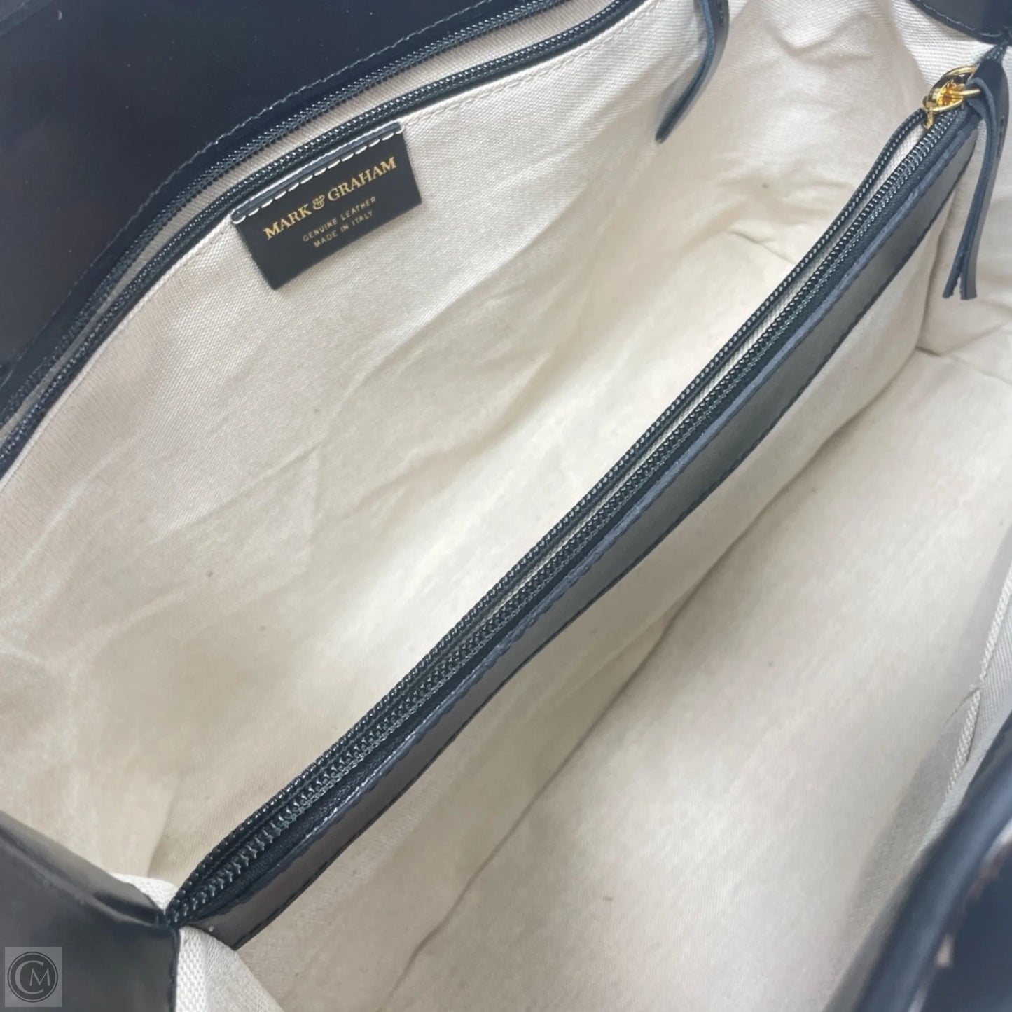 Handbag Leather By MARK & GRAHAM - , Size: Large