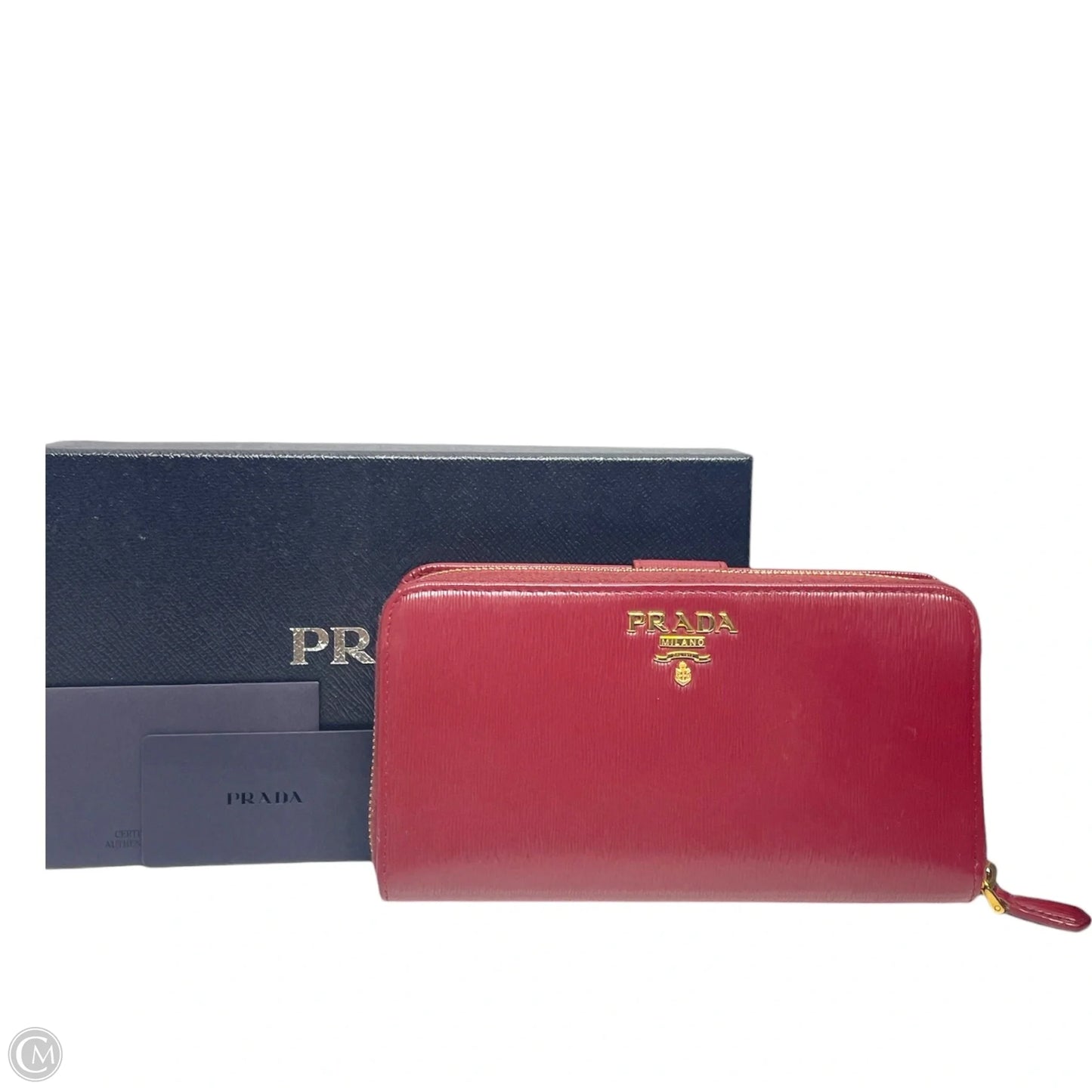 Wallet Luxury Designer By Prada, Size: Large