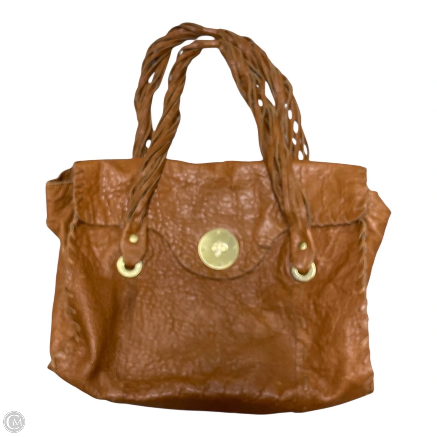 Handbag Leather By Clothes Mentor, Size: Large