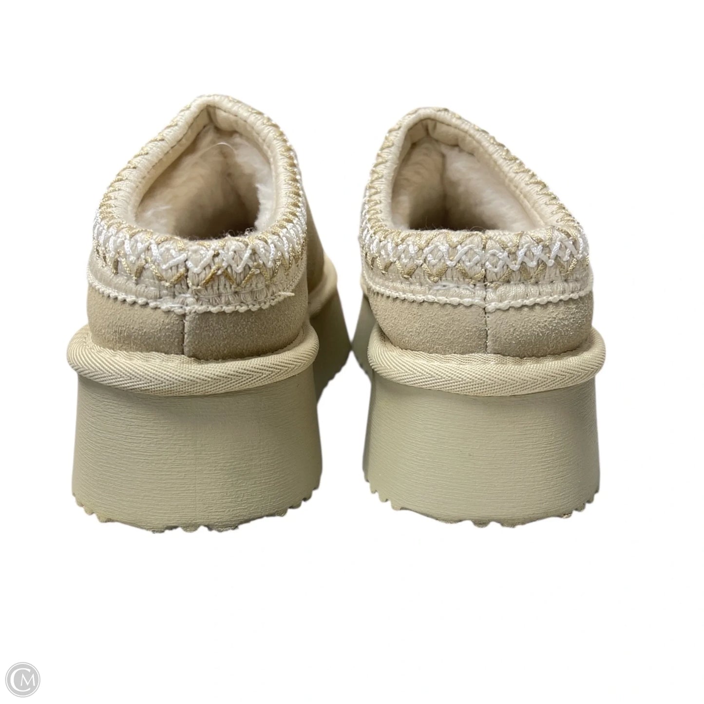 Shoes Heels Platform By Clothes Mentor In Tan, Size: 7.5