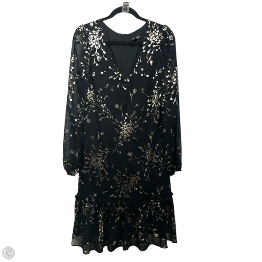 Dress Party Short By Kensie In Black & Gold, Size: 8