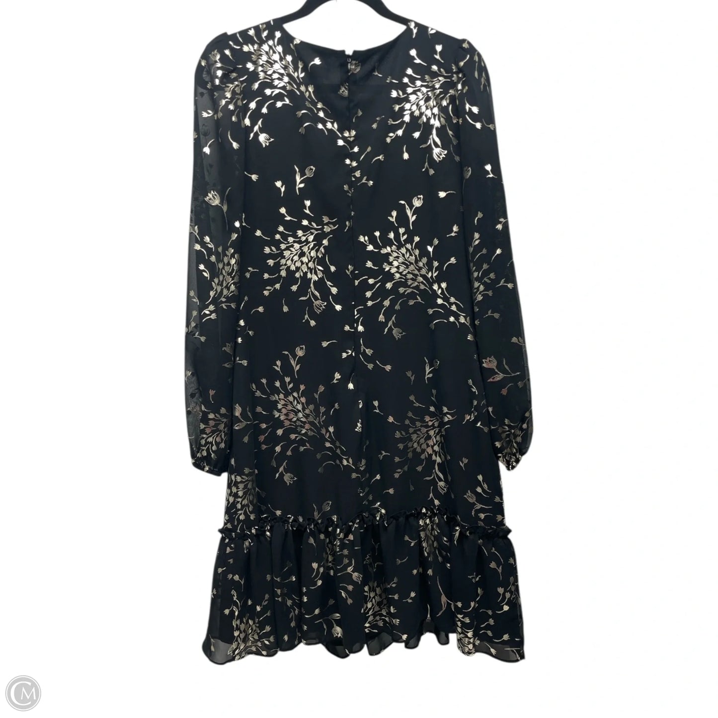 Dress Party Short By Kensie In Black & Gold, Size: 8