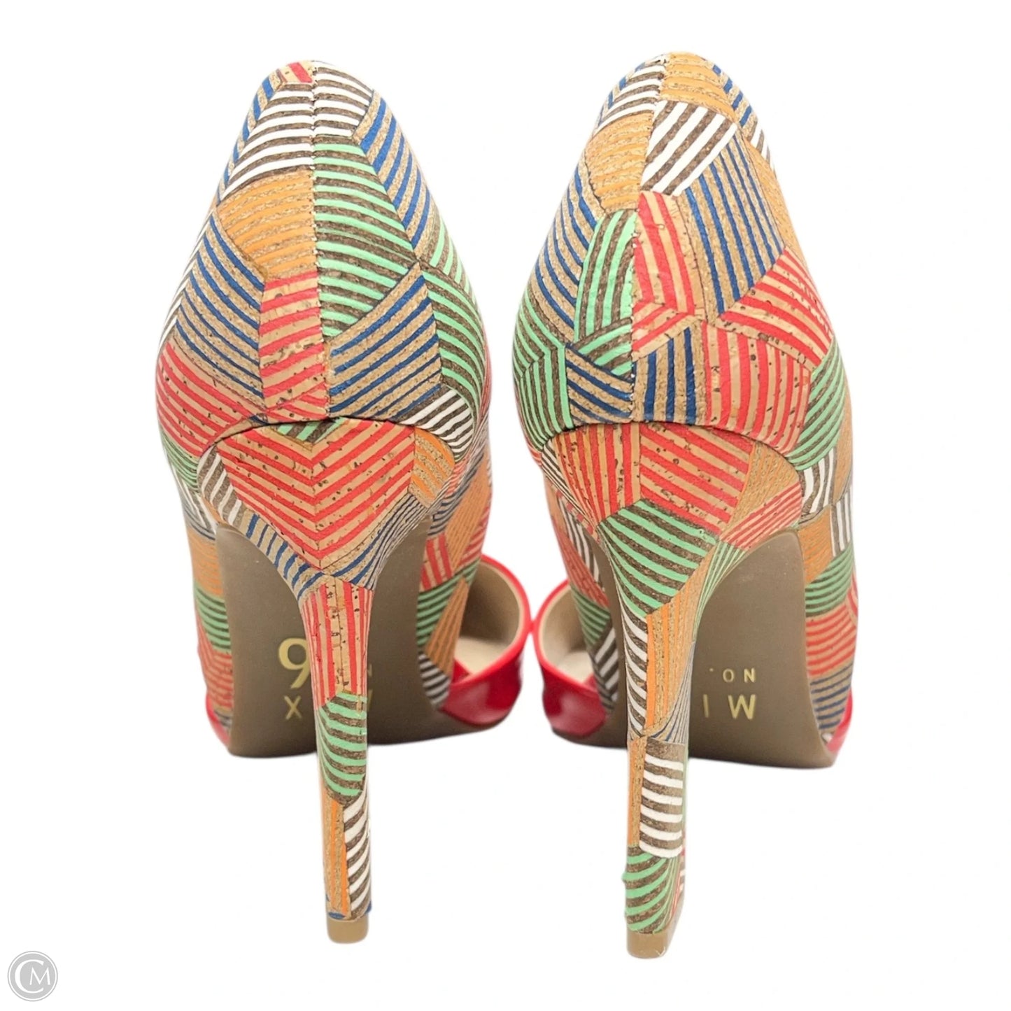 Shoes Heels Block By Mix No 6 In Red, Size: 8