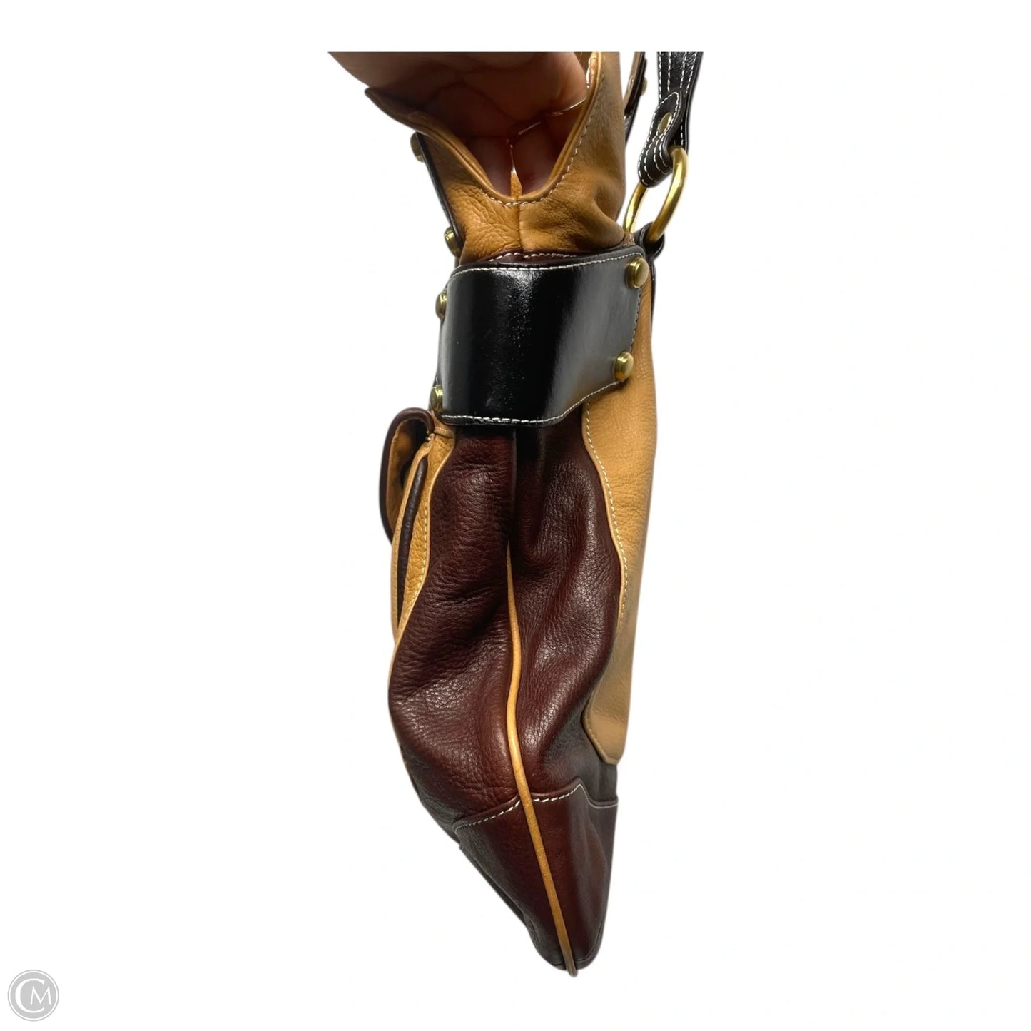 Handbag Leather By B. Makowsky, Size: Large