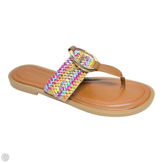 Sandals Flats By Kelly And Katie In Multi-colored, Size: 8