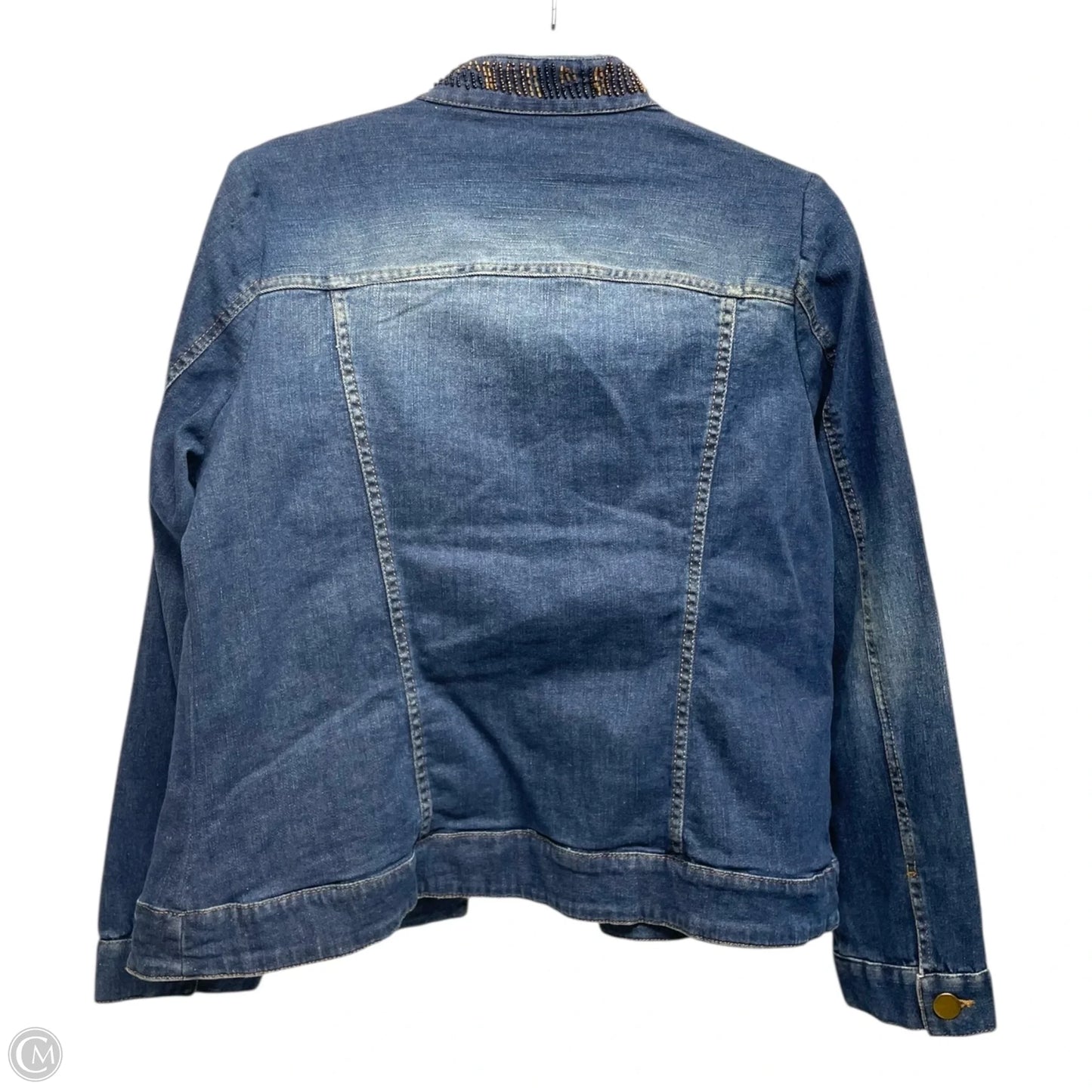 Jacket Denim By Chicos In Blue Denim, Size: M