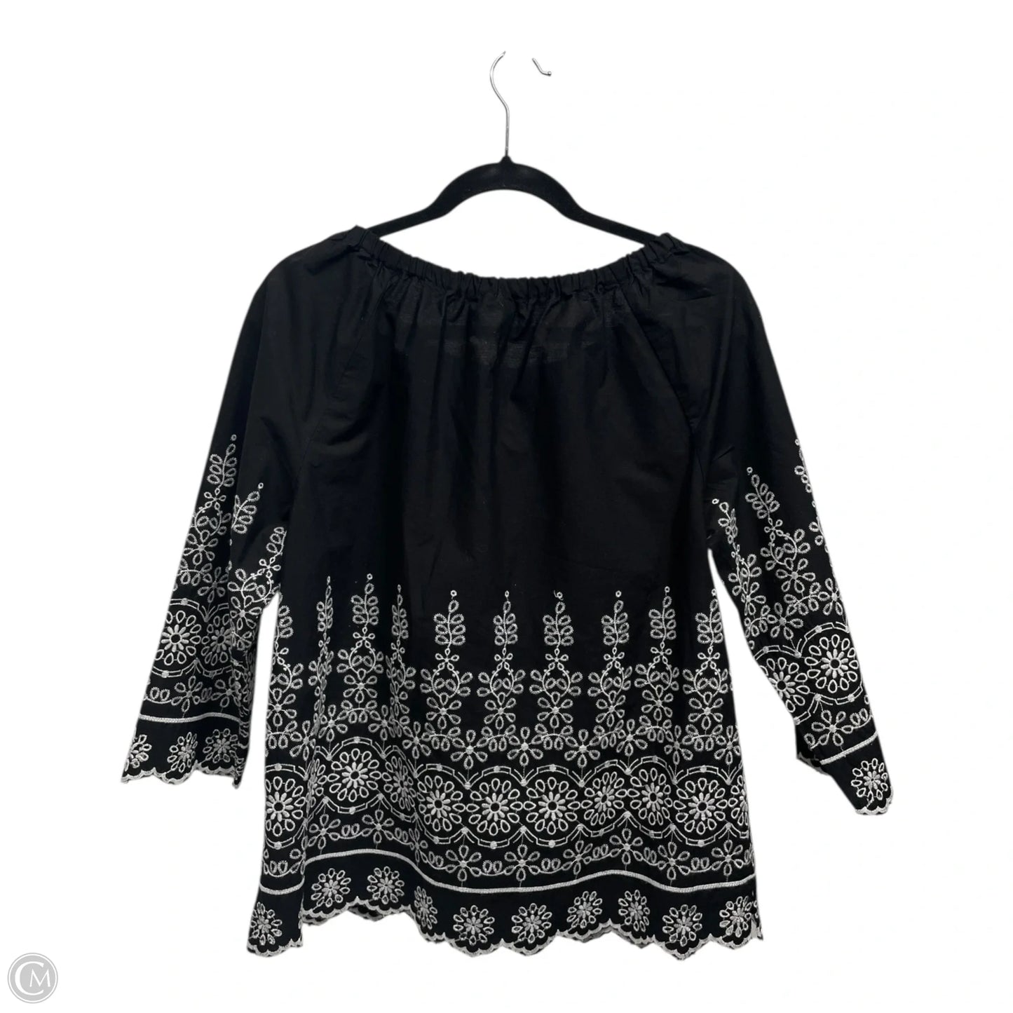 Top Long Sleeve By Talbots In Black, Size: M