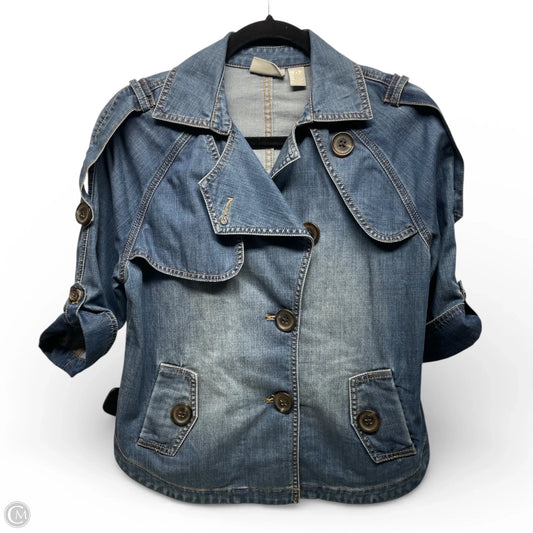 Jacket Denim By Chicos In Blue Denim, Size: S