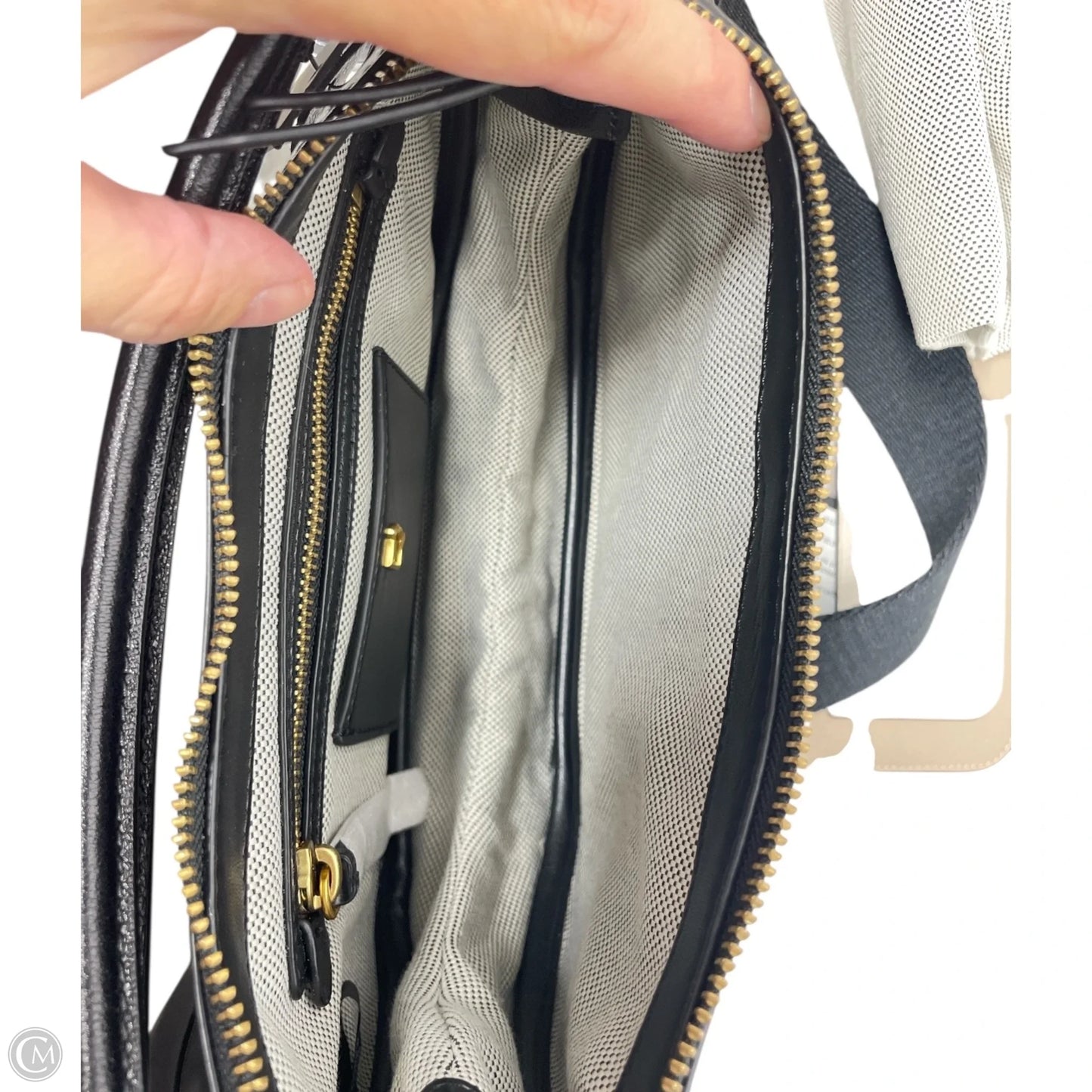 Crossbody Leather By Donna Karan, Size: Small