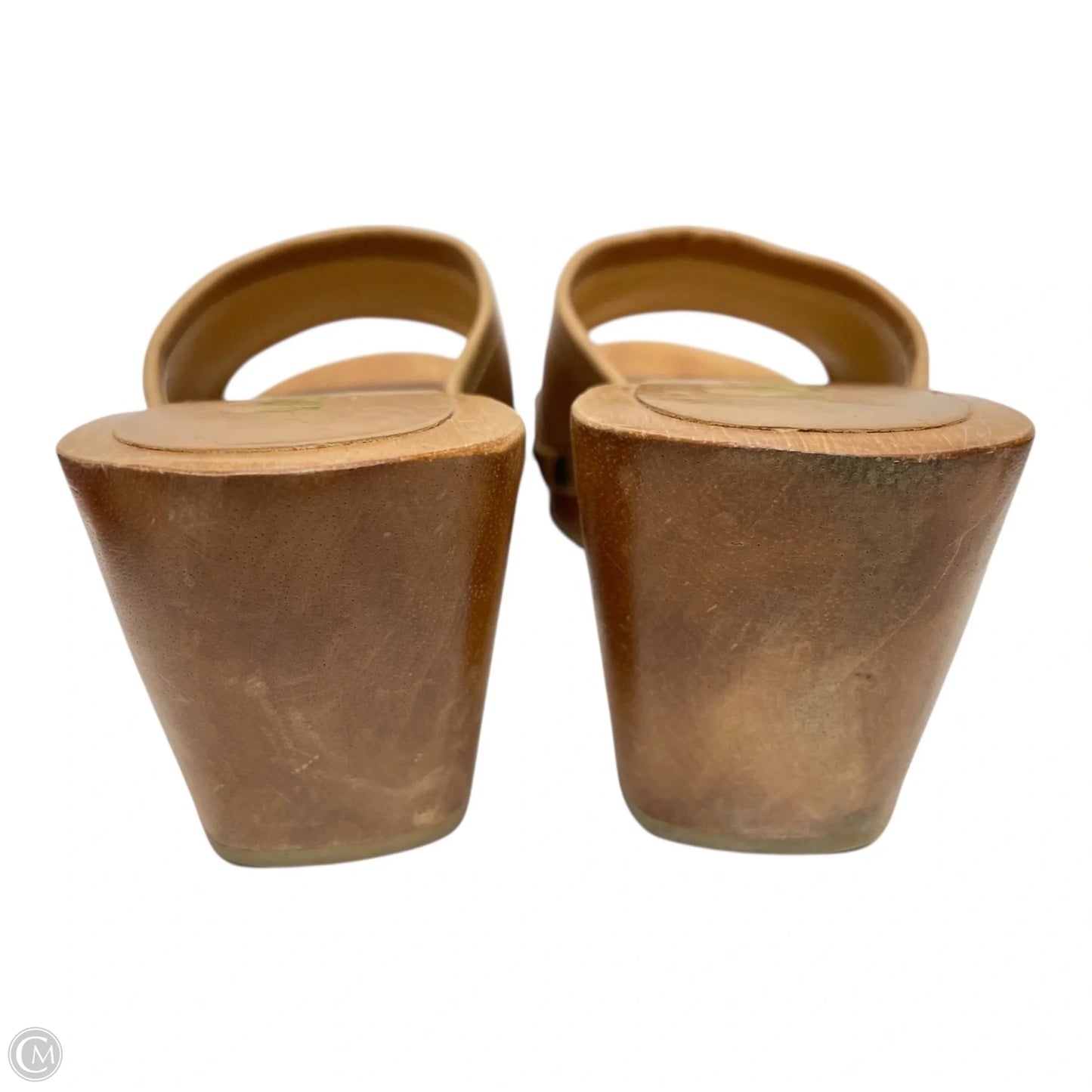 Sandals Heels Wedge By Bongo In Tan, Size: 7