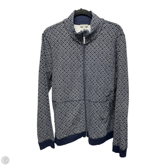Athletic Jacket By Talbots In Blue & White, Size: Xl