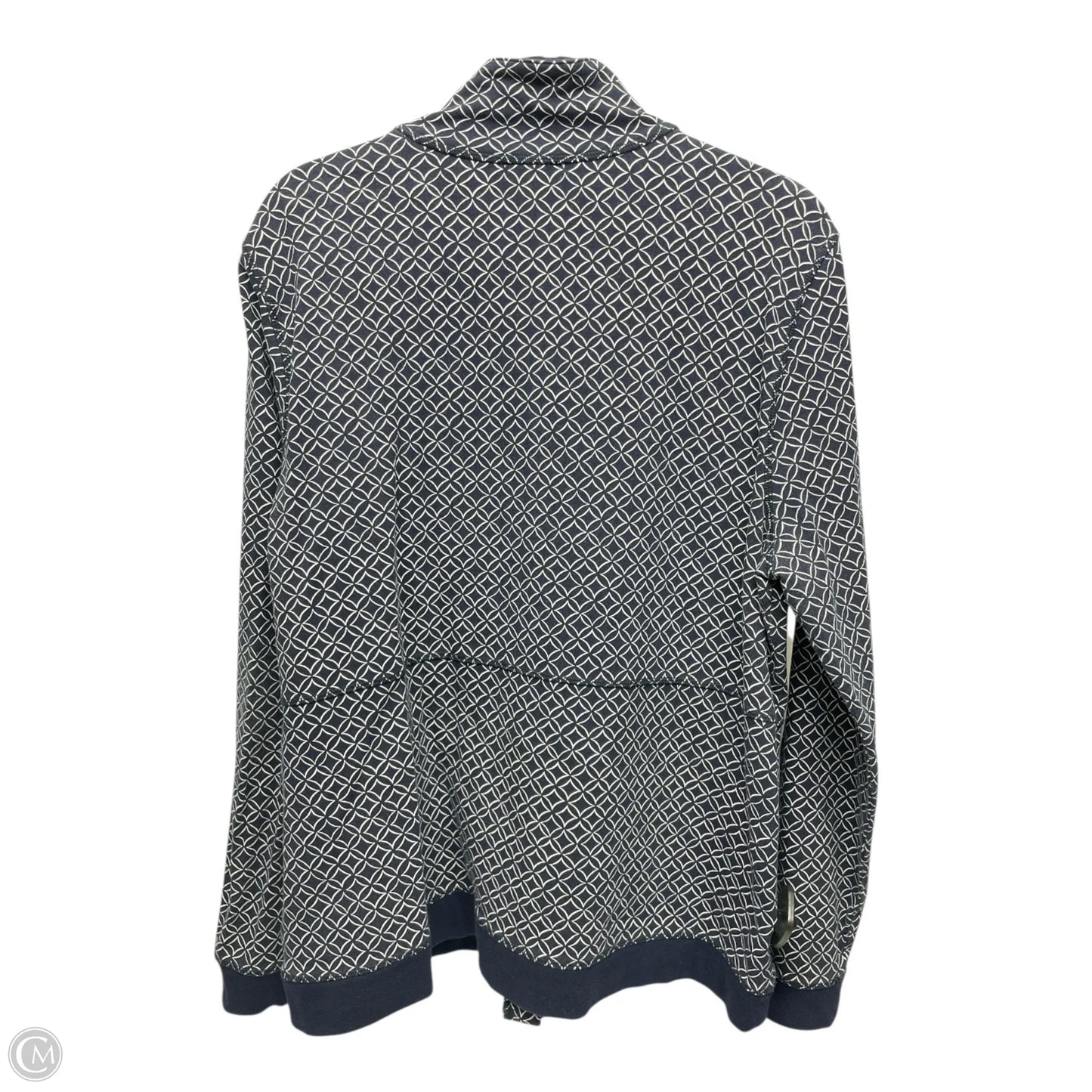 Athletic Jacket By Talbots In Blue & White, Size: Xl