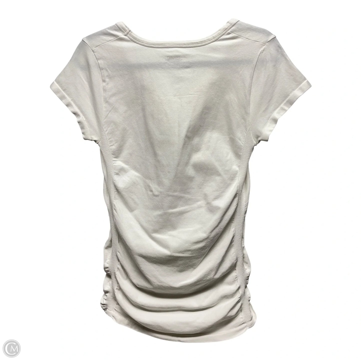 Athletic Top Short Sleeve By Athleta In White, Size: M