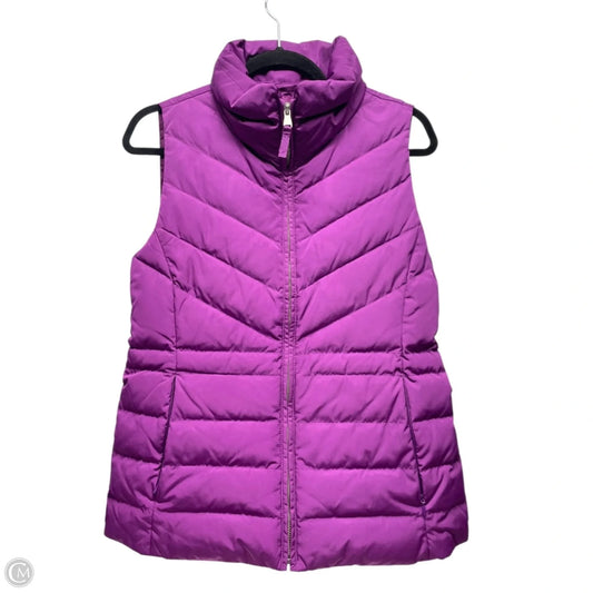 Vest Puffer & Quilted By Talbots In Purple, Size: Xs