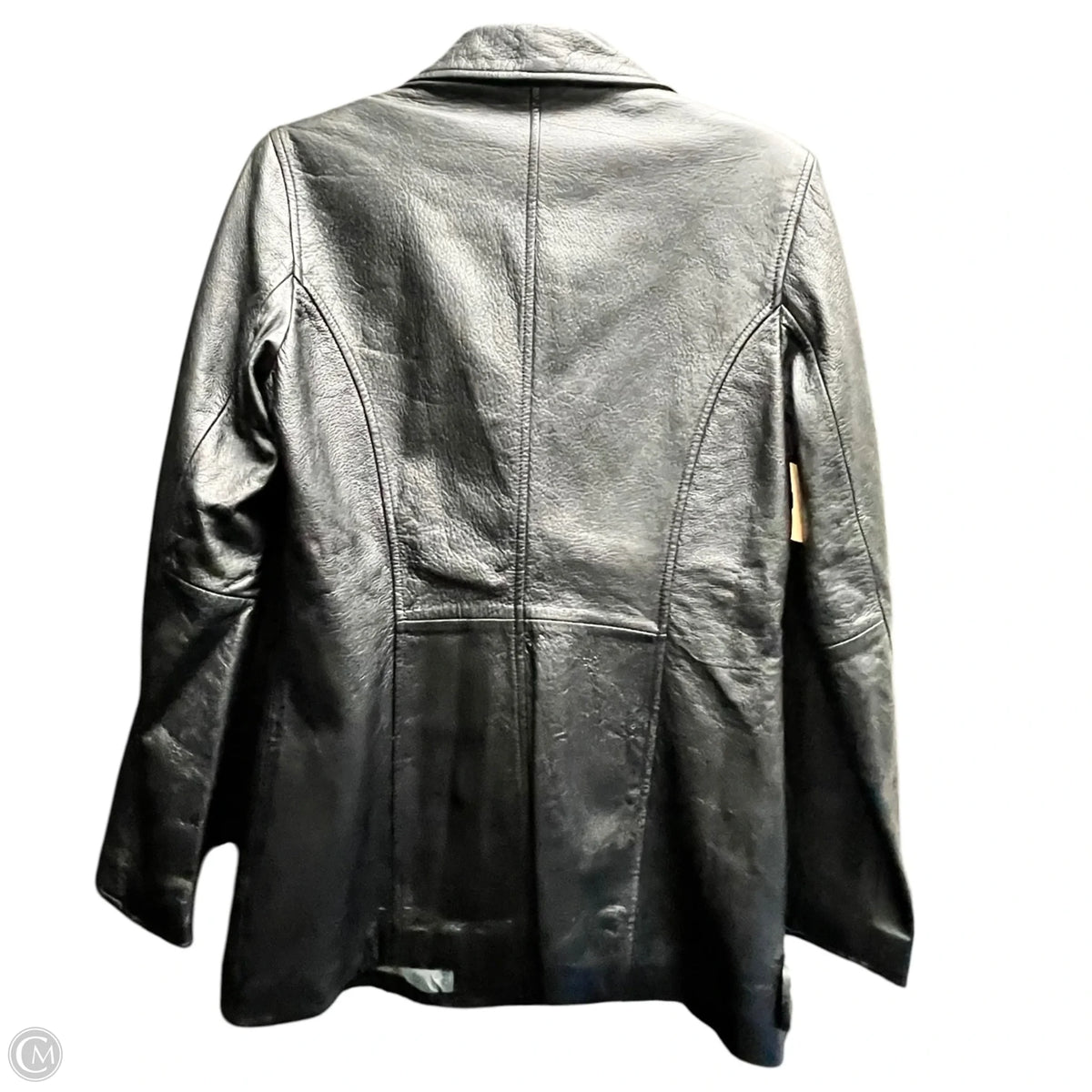 Jacket Leather By Wilsons Leather In Black, Size: S