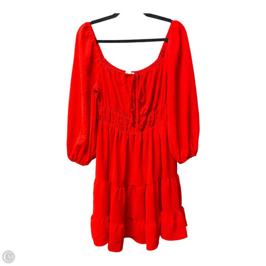 Dress Casual Short By She + Sky In Red, Size: L