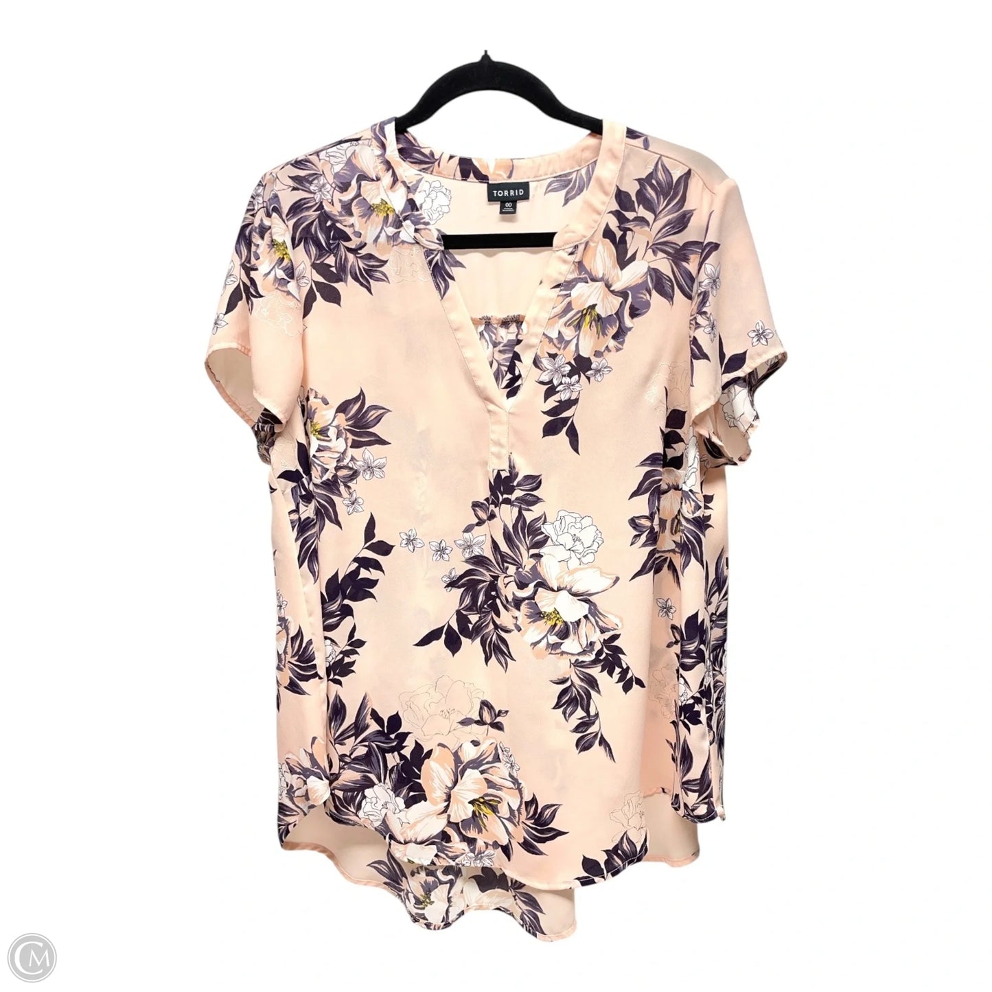 Top Short Sleeve By Torrid In Pink, Size: L