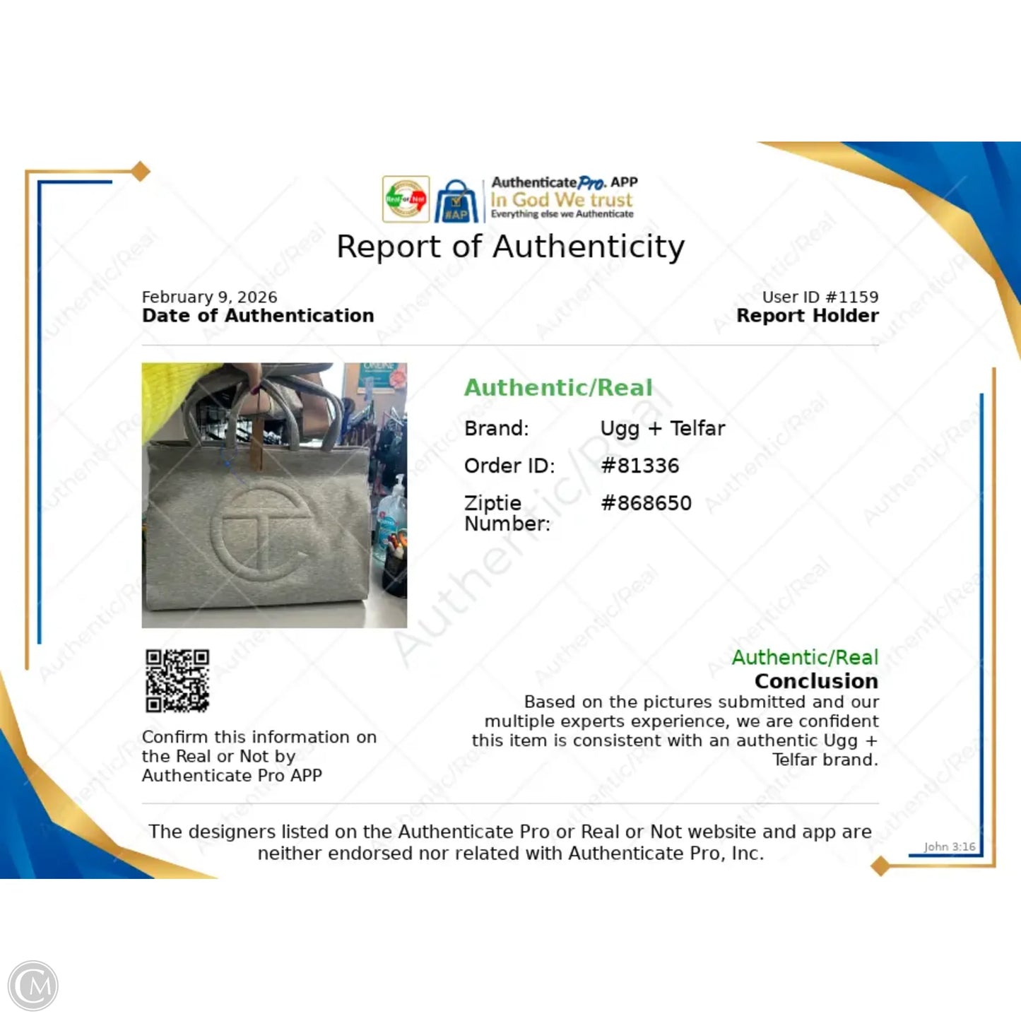 Tote Designer By Telfar, Size: Large