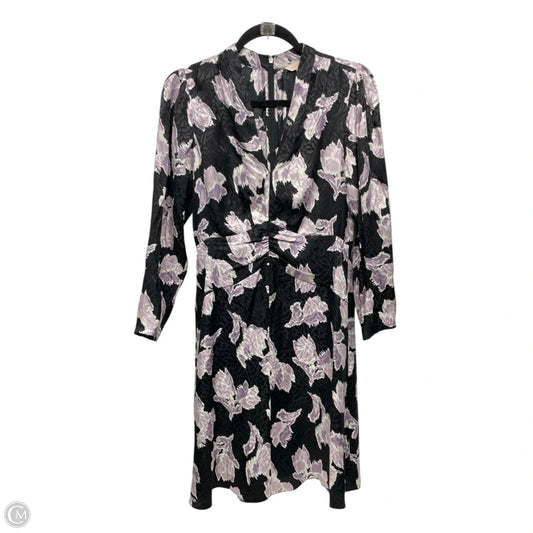 Dress Casual Short By Rebecca Taylor In Black & Purple, Size: 4