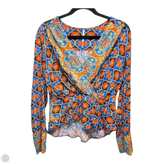 Top Long Sleeve By Free People In Multi-colored, Size: M