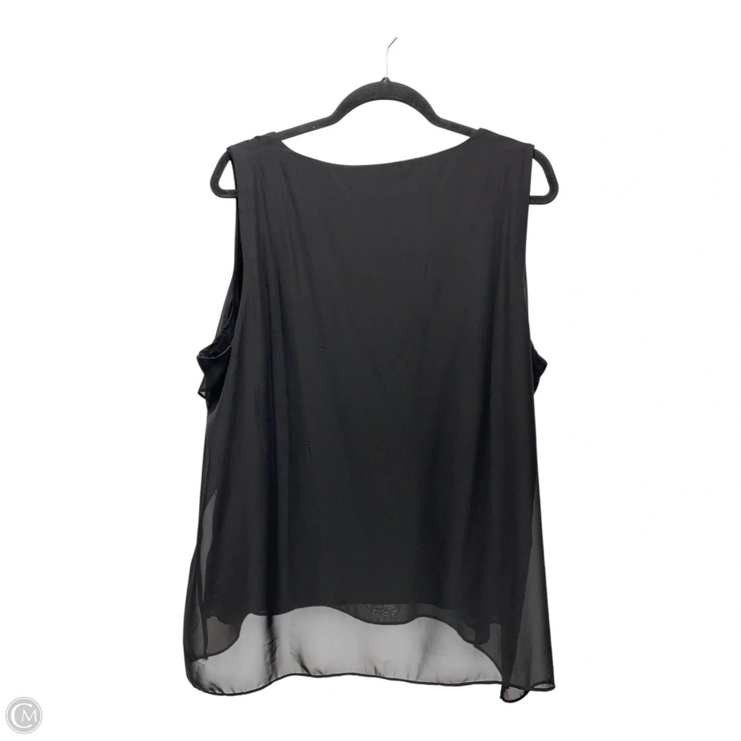 Top Sleeveless By Chicos In Black, Size: Xl