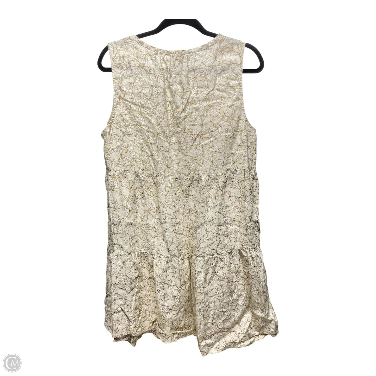 Dress Casual Short By Rachel Zoe In Tan & White, Size: L