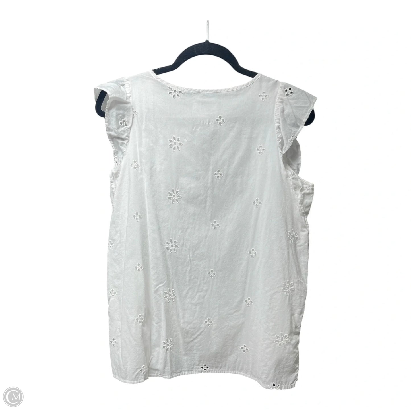 Top Short Sleeve By Loft In White, Size: Xs
