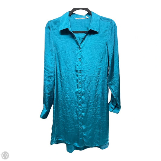 Tunic Long Sleeve By Soft Surroundings In Teal, Size: Xs