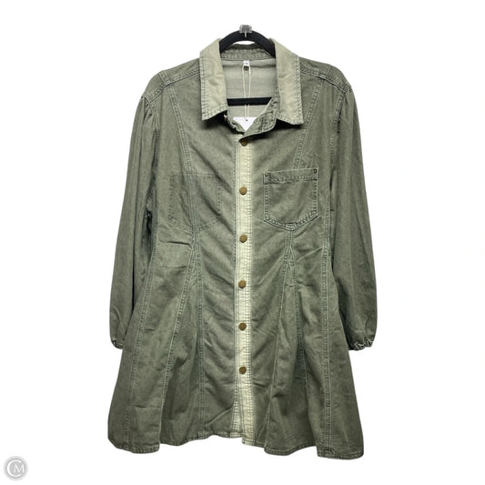 Tunic 3/4 Sleeve By Clothes Mentor In Green, Size: M