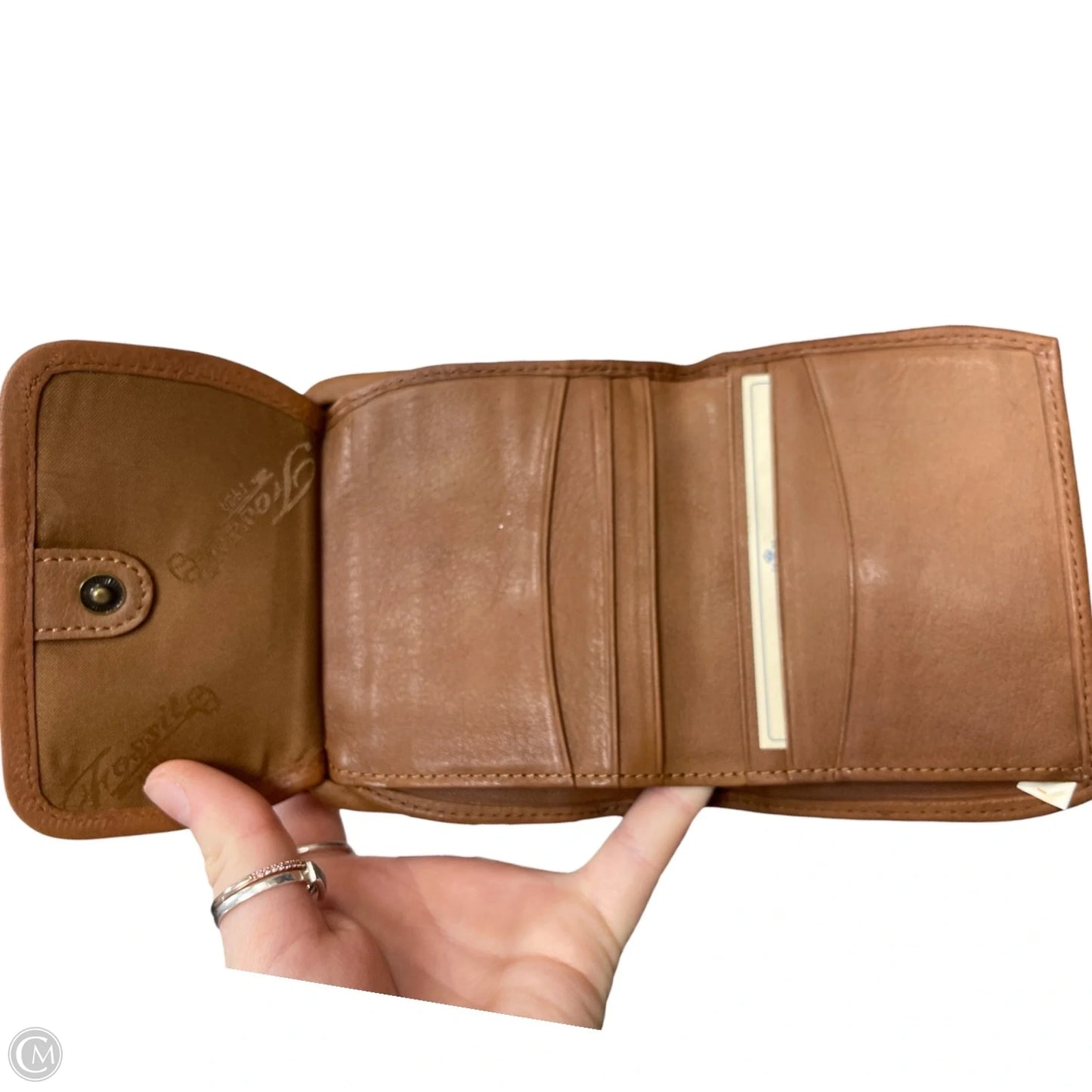 Wallet Leather By Fossil, Size: Small