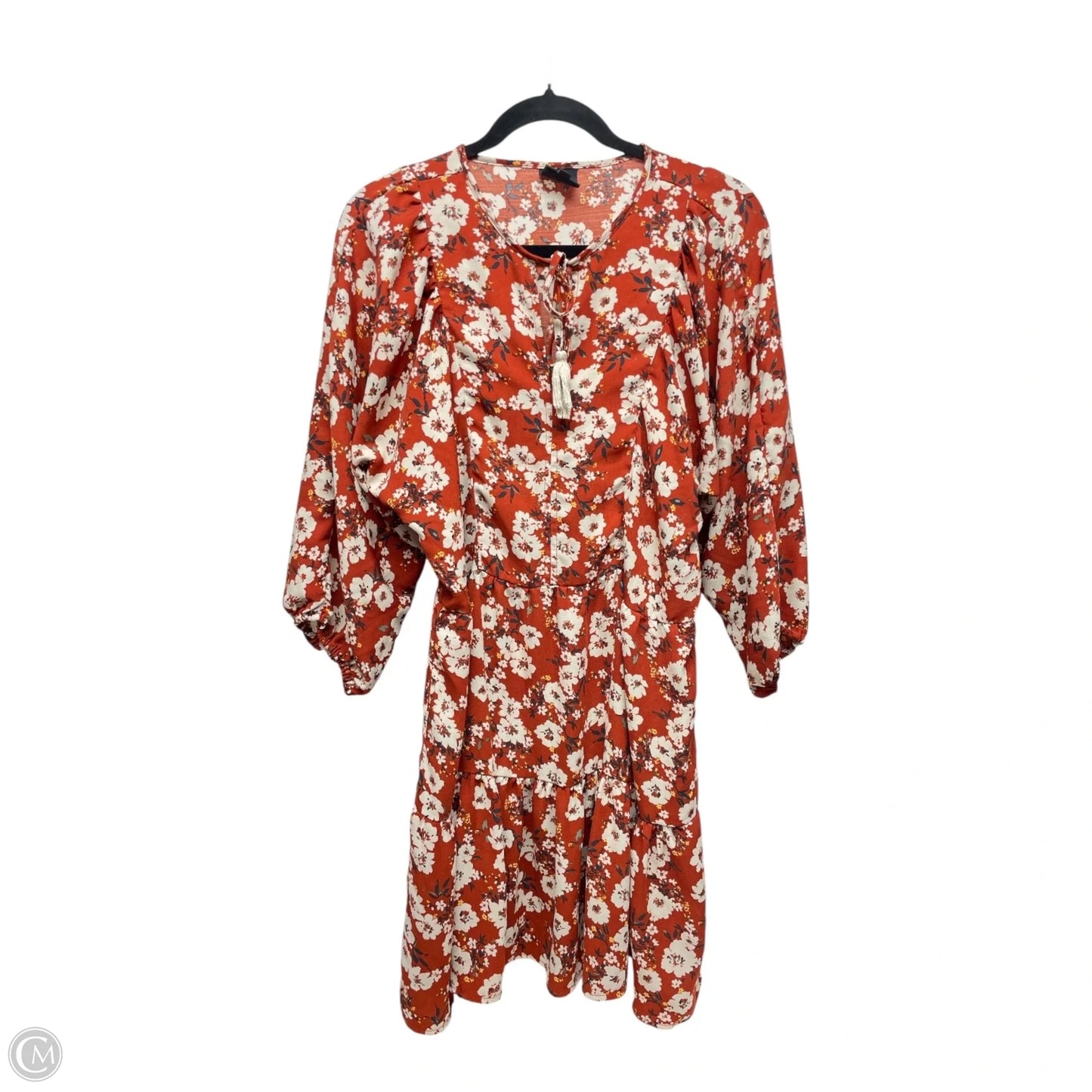 Dress Casual Midi By Bobeau In Brown & Cream, Size: M
