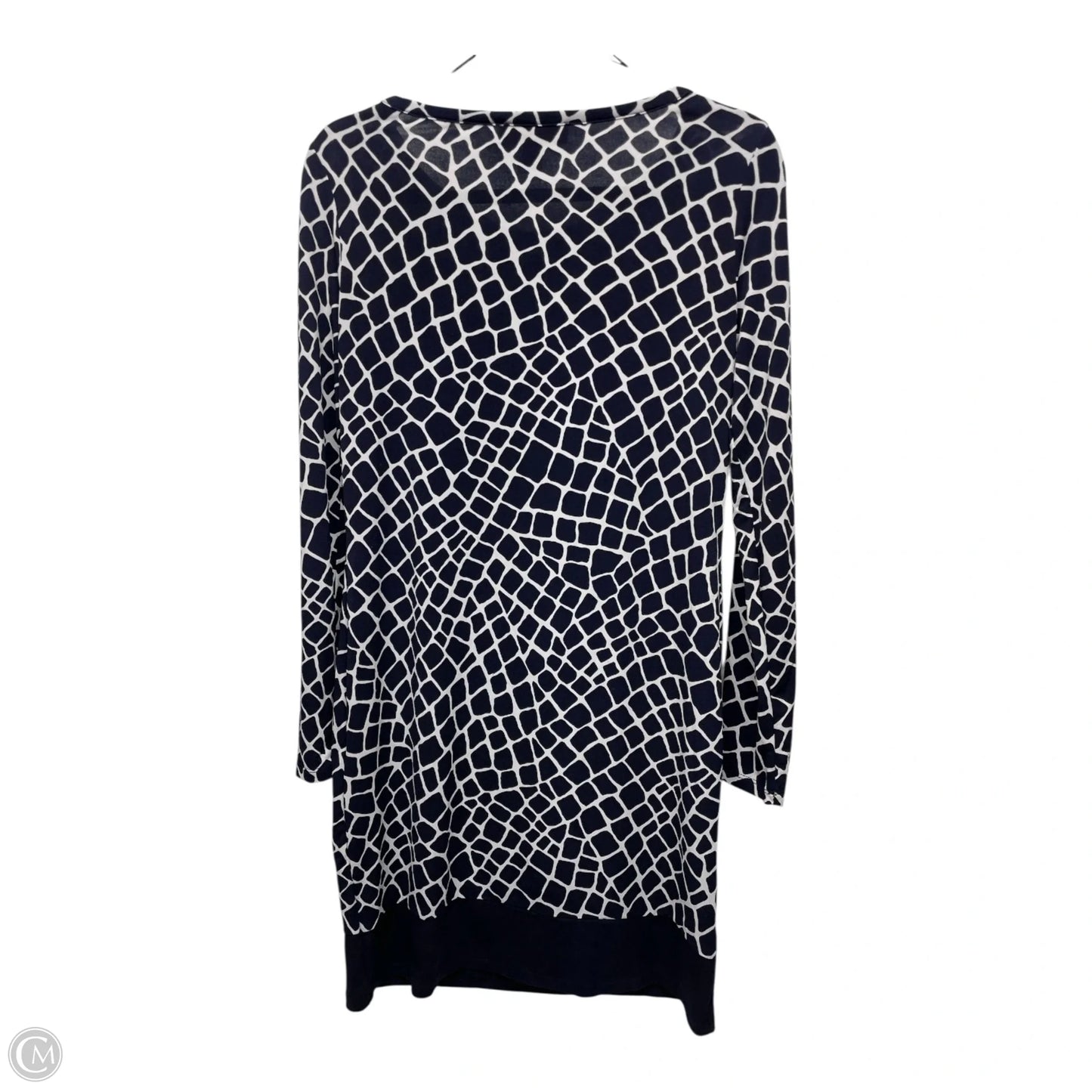 Dress Casual Short By Michael By Michael Kors In Blue & White, Size: Medium