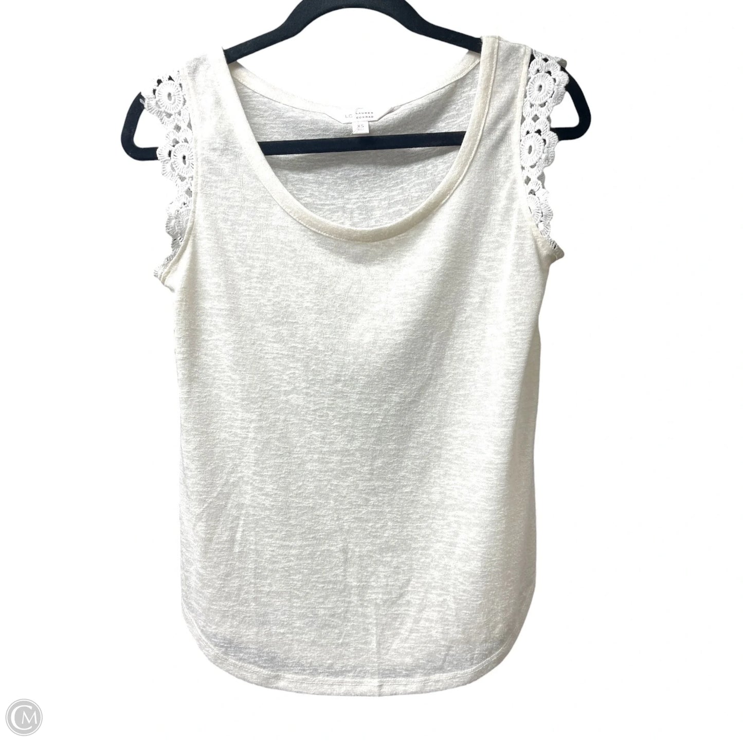 Top Sleeveless By Lc Lauren Conrad In Cream, Size: Xs