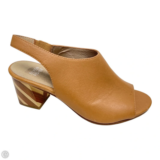 Sandals Heels Block By Eileen Fisher In Brown, Size: 6.5