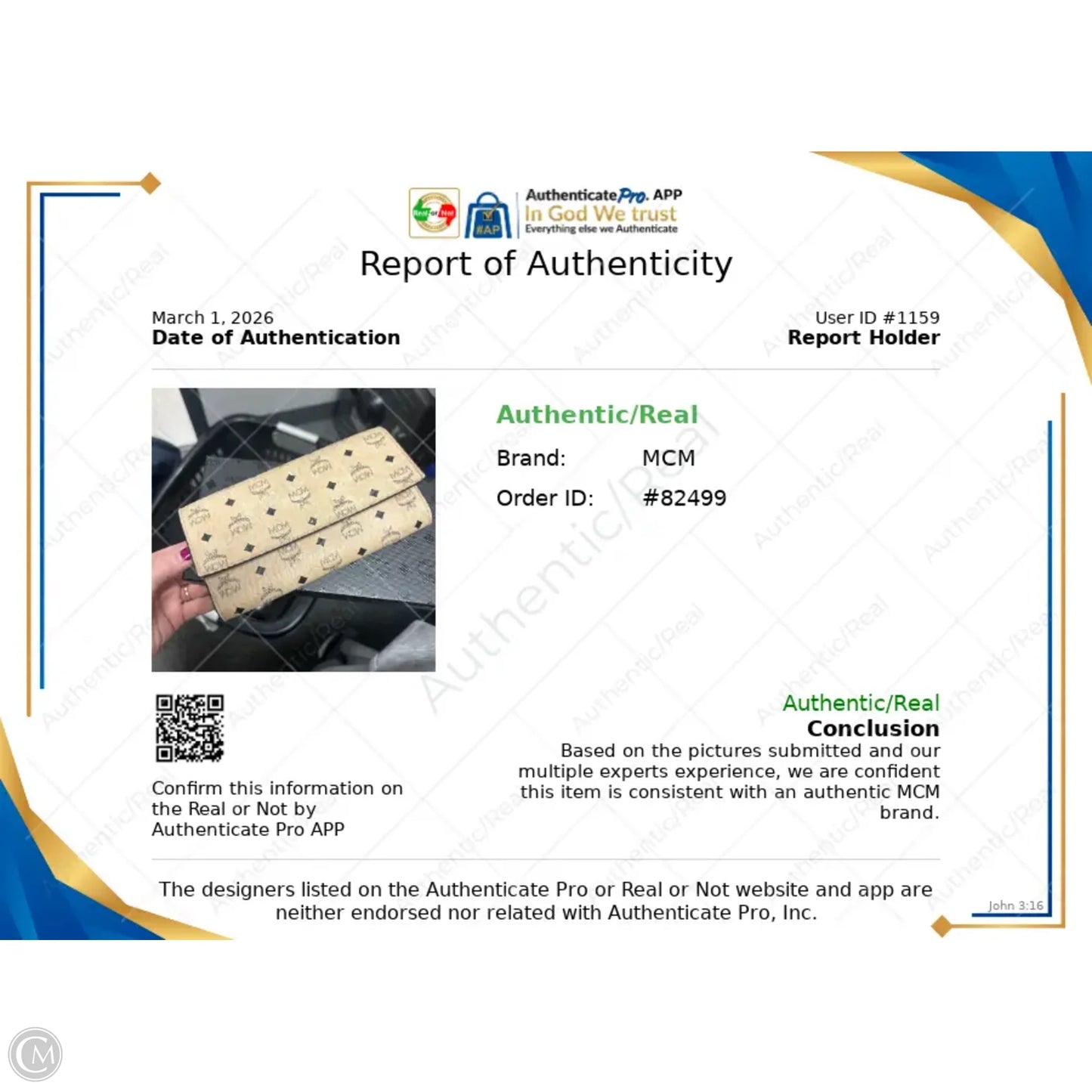 Wallet Luxury Designer By Mcm, Size: Large