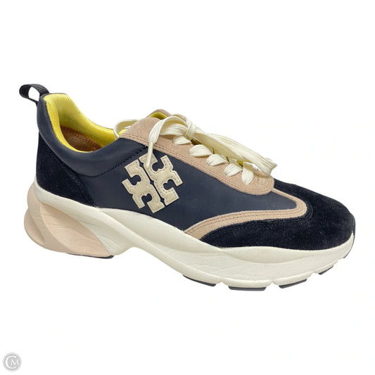 Shoes Designer By Tory Burch In Black & Tan, Size: 8