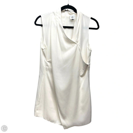 Top Sleeveless By Cabi In Ivory, Size: 8