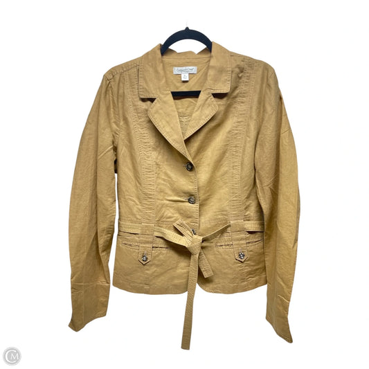 Jacket Other By Coldwater Creek In Gold, Size: Lp