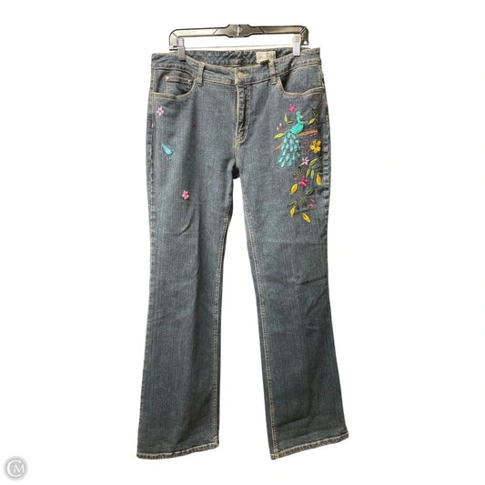 Jeans Boot Cut By Live A Little In Blue Denim, Size: 12