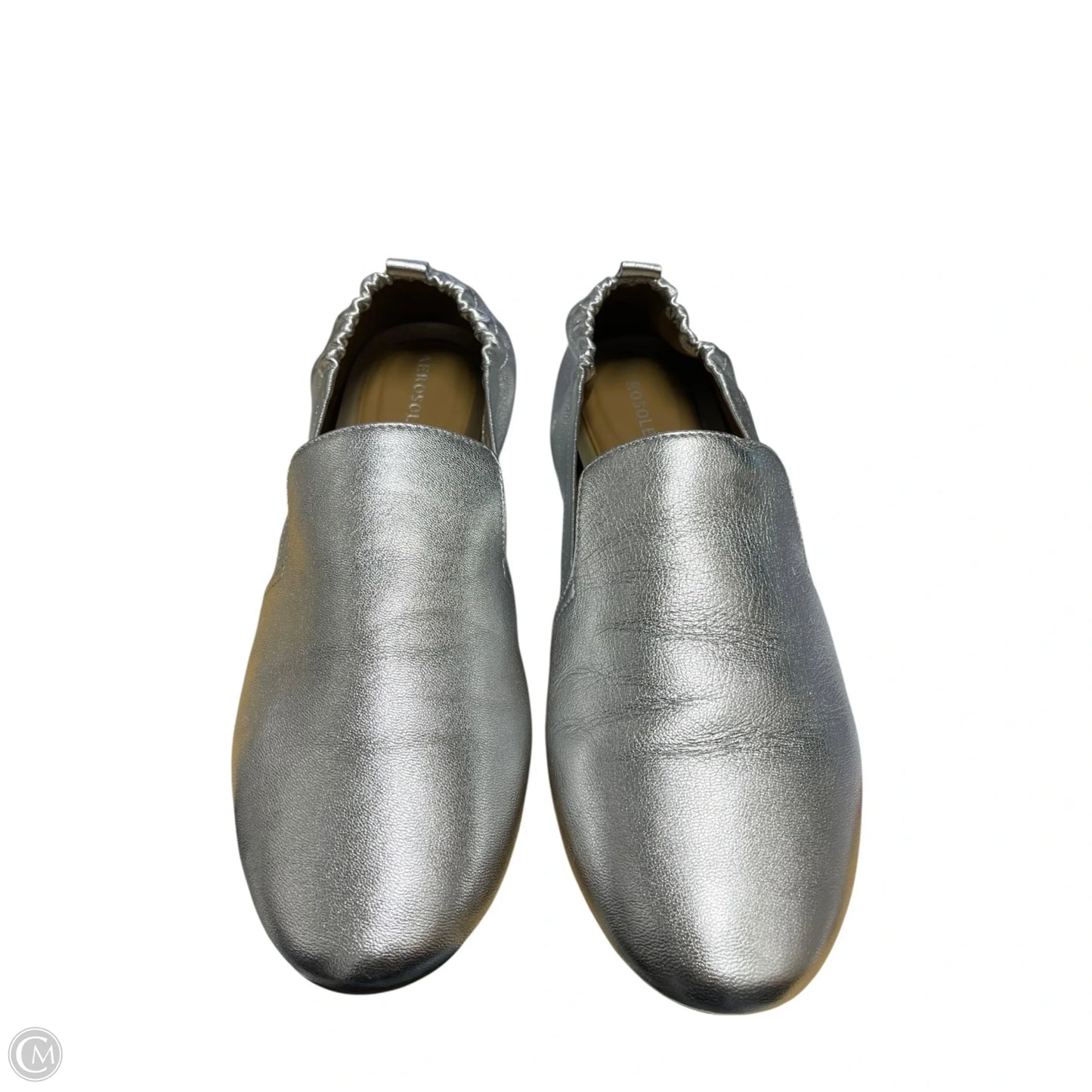 Shoes Flats By Aerosoles In Silver, Size: 9